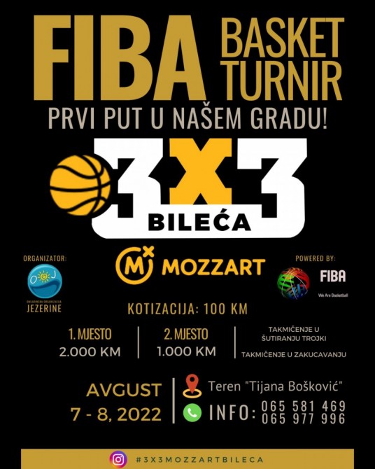 Приближава се дан 3×3 турнира у Билећи | Херцег Спорт