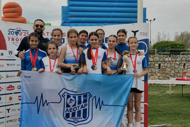 Atletičarke AK Leotar briljirale na međunarodnom mitingu „Trofej Bijeljine 2025“