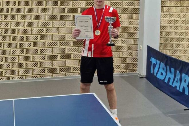 Игор Савић из Невесиња тријумфовао на Отвореном првенству Херцеговине у стоном тенису
