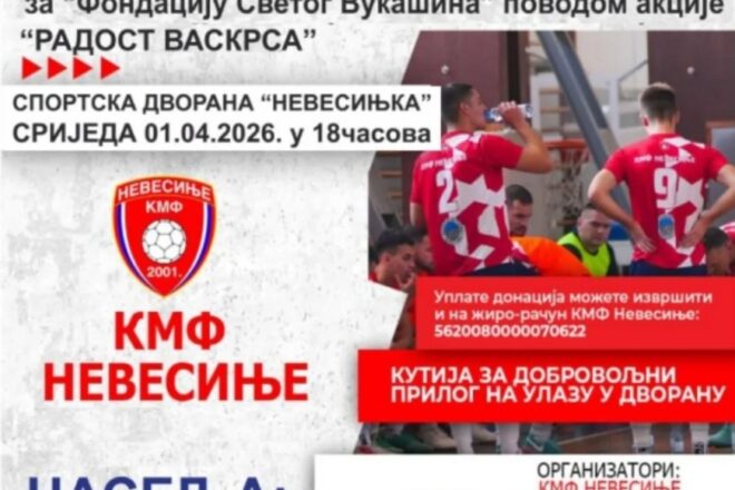Невесиње: Хуманитарни мини-турнир „Радост Васкрса“