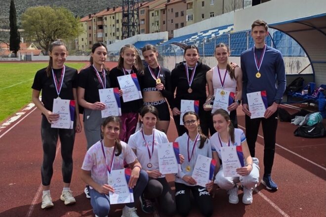 Доминација Леотара на стази и залетишту – 12 медаља за младе атлетичаре