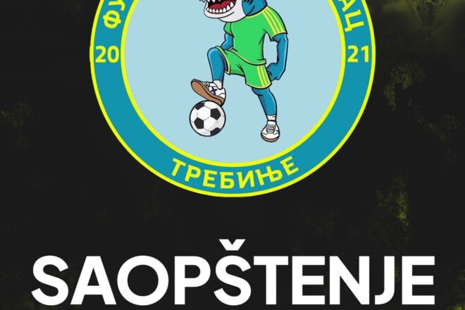 Saopštenje za javnost Futsal klub FK Akademac Trebinje